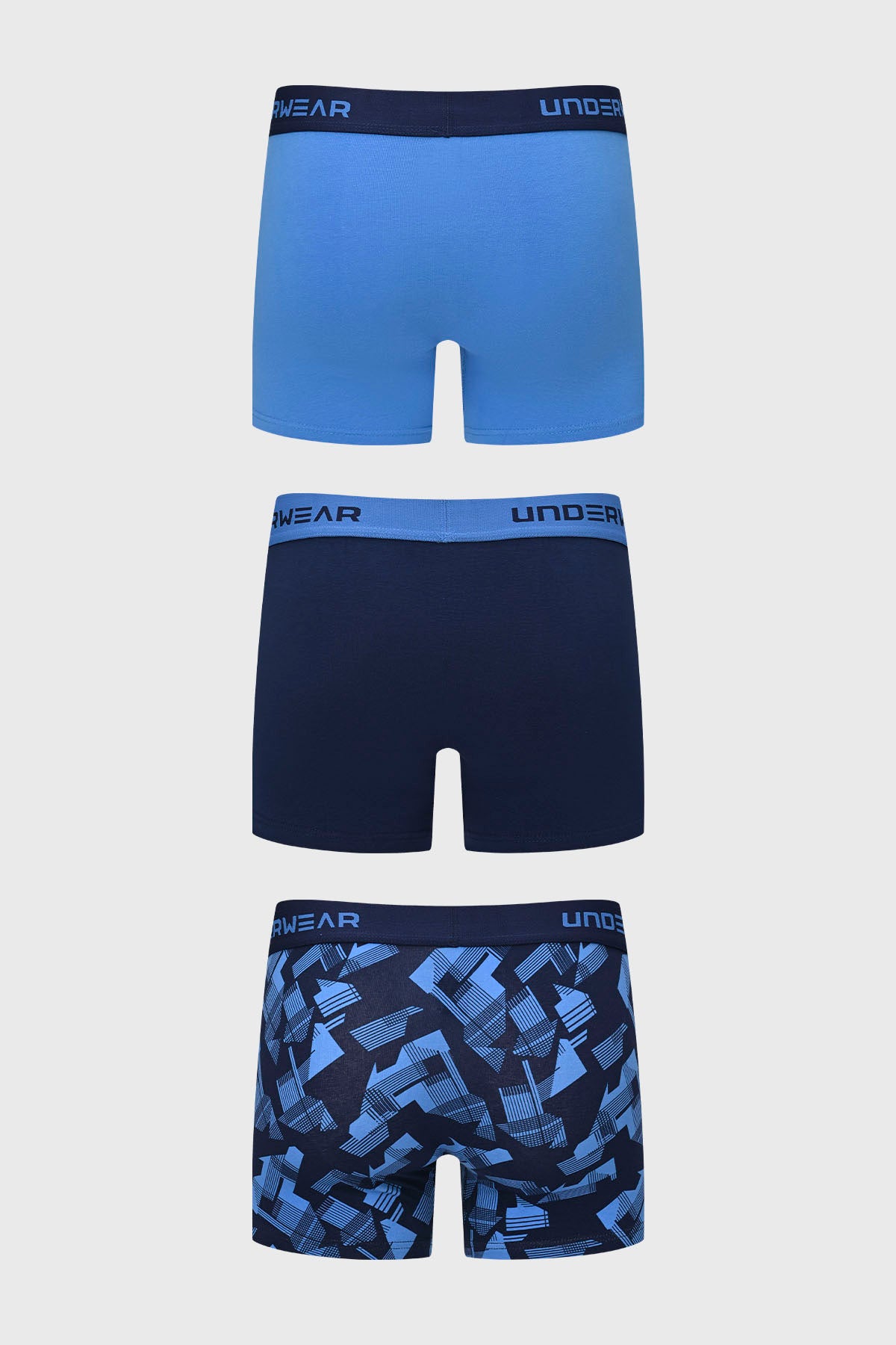 Boxer Hombre Tripack Liso Calipso