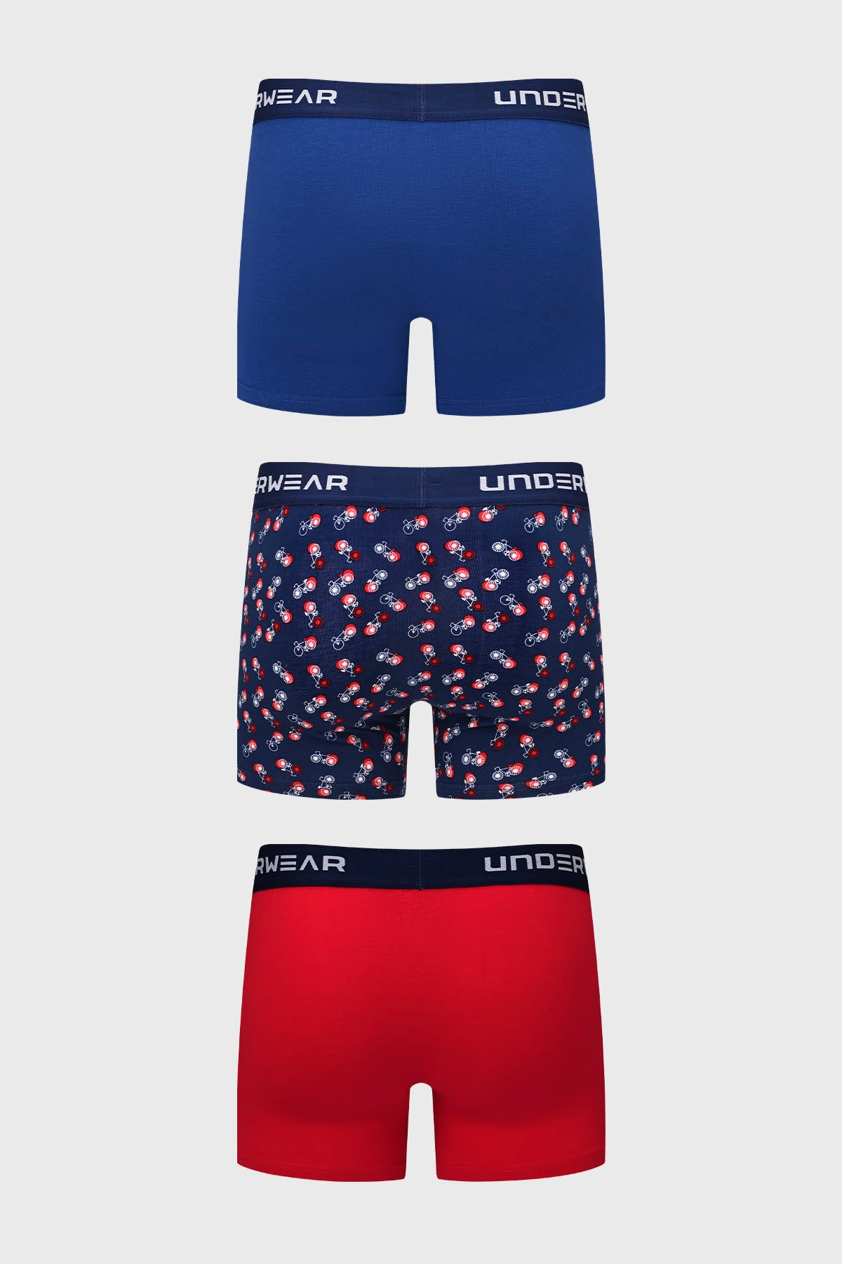 Boxer Hombre Tripack Liso Rojo