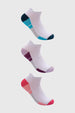 Calceta Deportiva Mujer Tripack Blanco