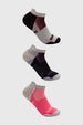 Calceta Deportiva Mujer Tripack Fucsia