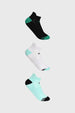 Calceta Deportiva Mujer Tripack Menta