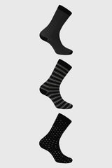 Calcetín Hombre Tripack Negro