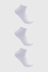 Calceta Deportiva Hombre Tripack Blanco