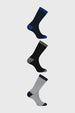 Calcetín Hombre Tripack Azul