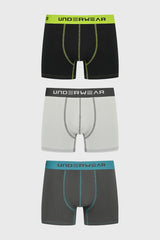 Boxer Hombre Triapack Corto Gris