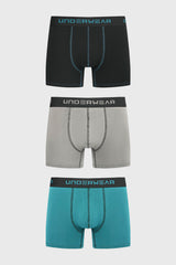Boxer Hombre Triapack Corto Verde