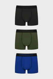 Boxer Hombre Triapack Corto Azul