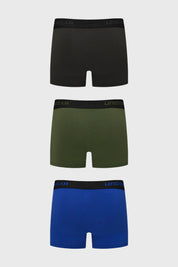 Boxer Hombre Triapack Corto Azul