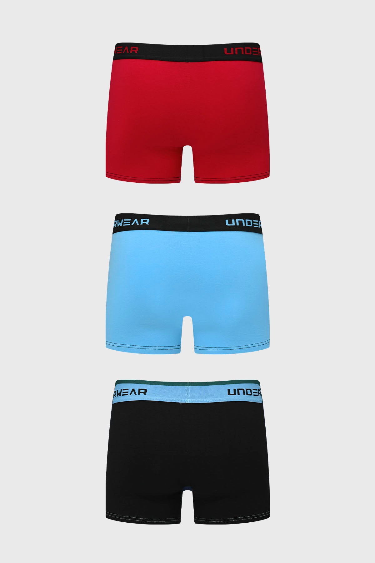 Boxer Hombre Triapack Corto Rojo