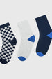 Calcetín Niño Tripack Azul Marino
