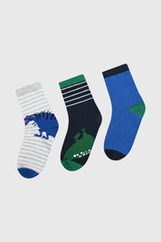 Calcetín Niño Tripack Verde