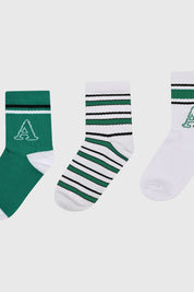 Calcetín Niño Tripack Verde