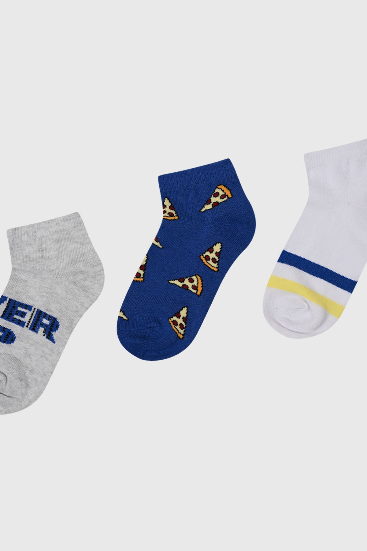 Calceta Deportiva Niño Tripack Azul