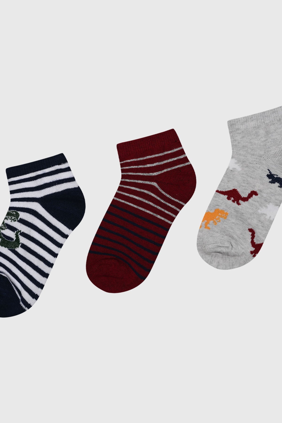 Calceta Deportiva Niño Tripack Azul Marino