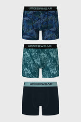 Boxer Hombre Tripack Liso Verde