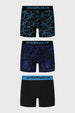 Boxer Hombre Tripack Liso Azul