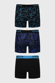 Boxer Hombre Tripack Liso Azul