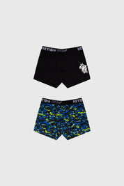 Boxer Niño Bipack Print Azul