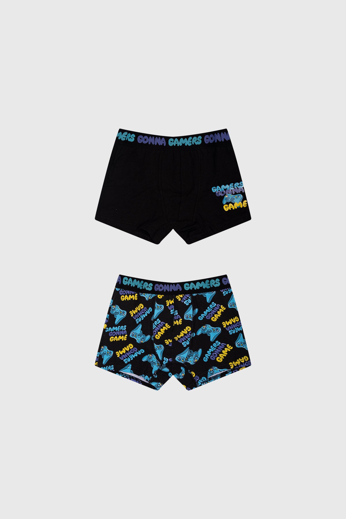 Boxer Niño Bipack Print Negro