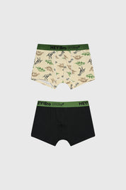 Boxer Niño Bipack Print Verde