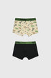 Boxer Niño Bipack Print Verde