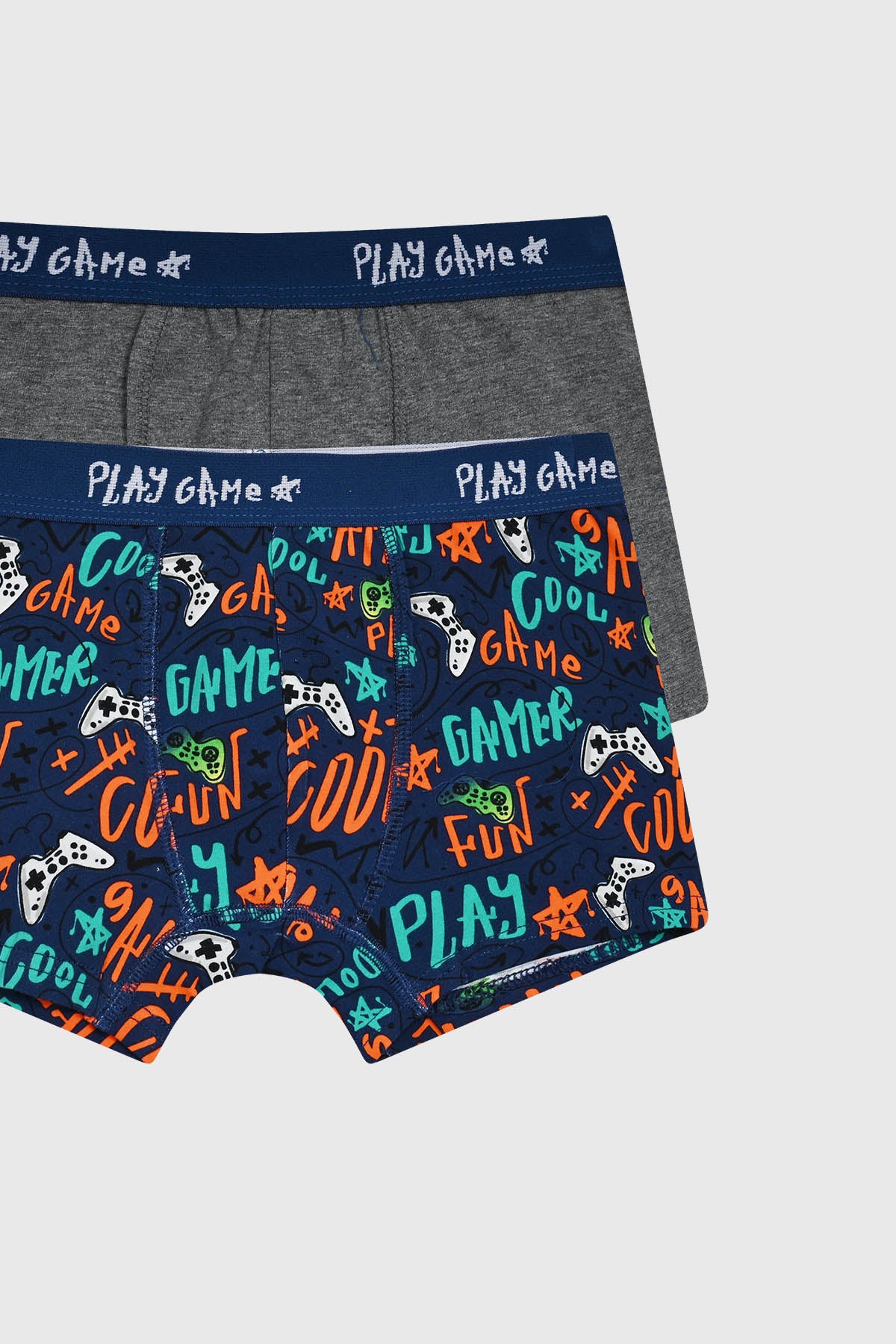 Boxer Niño Bipack Print Azul Marino