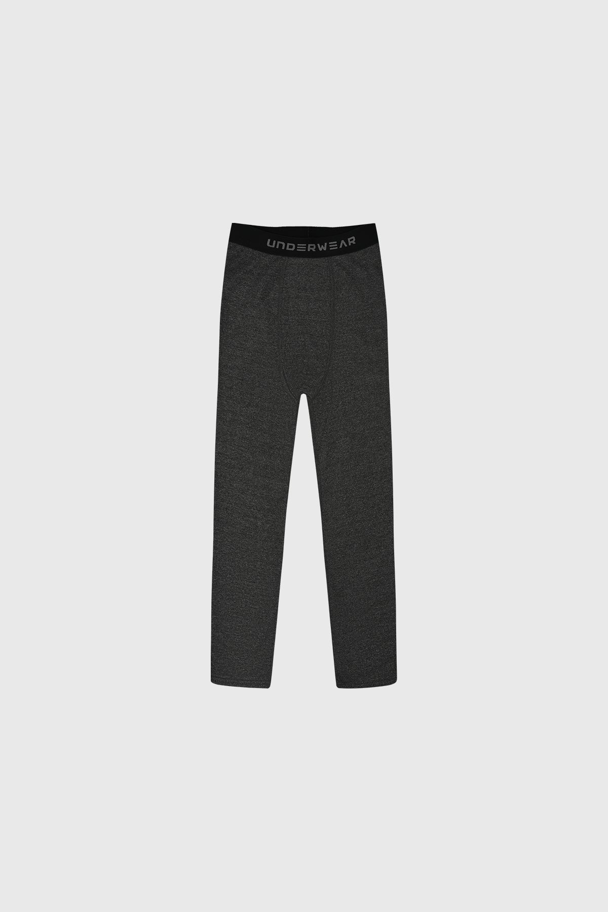 Boxer niño color marengo liso con diseño largo y cintura elástica negra ideal para primera capa
