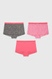 Calzón Niña Tripack Rapport Palo Rosa