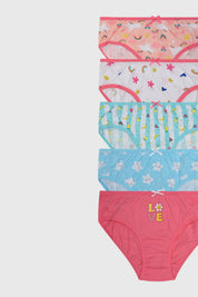 Calzón Niña Pack5 Pantaleta Full Rapport Rosado