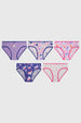 Calzón Niña Pack5 Pantaleta Full Rapport Lila