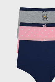 Calzón Niña Tripack Pantaleta Rosado