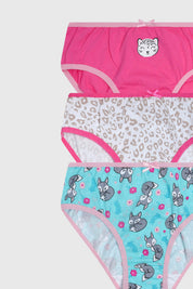 Calzón Niña Tripack Fucsia