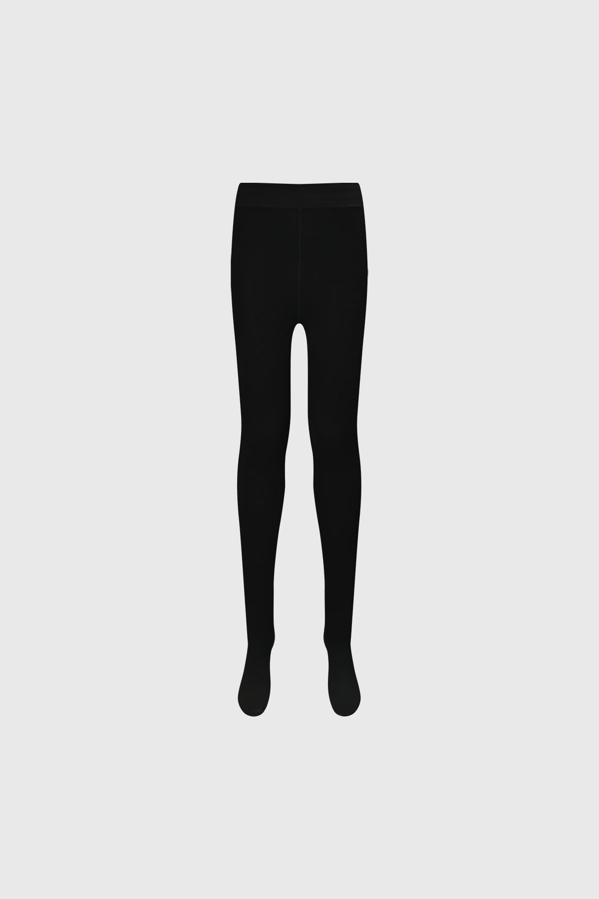 Pantys negras lisas para mujer con efecto piel y dise_x0003_o t_x000E_9rmico sin estampa visibles