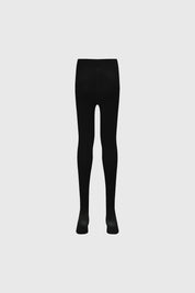 Pantys negras lisas para mujer con efecto piel y dise_x0003_o t_x000E_9rmico sin estampa visibles