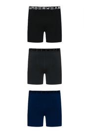 Boxer Hombre Tripack Negro