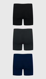 Boxer Hombre Tripack Negro
