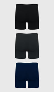 Boxer Hombre Tripack Negro