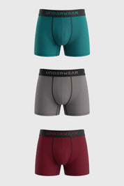 Boxer 3Pack Hombre Turquesa