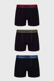 Boxer 3Pack Hombre Negro
