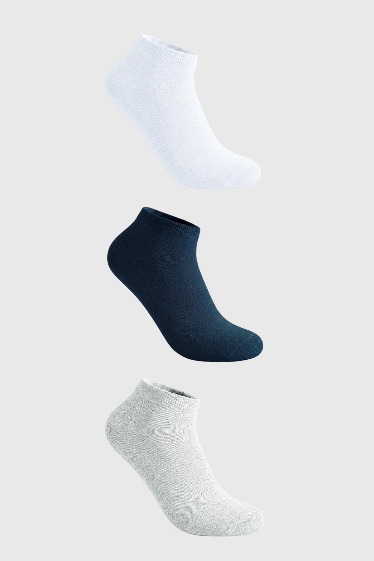 Calceta Deportiva Hombre Tripack Azul