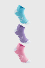 Calceta Deportiva Mujer Tripack Lila