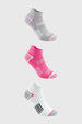 Calceta Deportiva Mujer Tripack Rosado