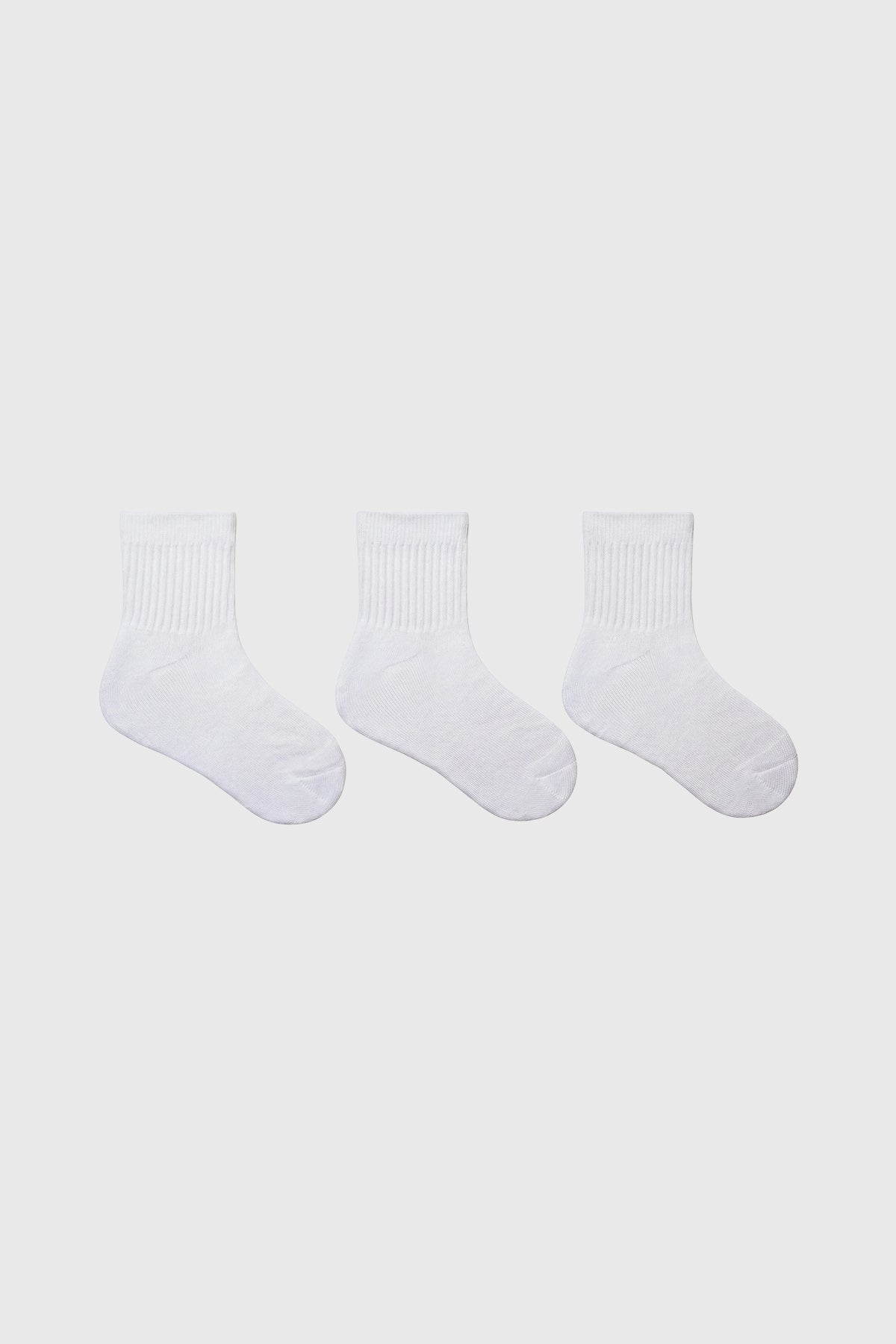 Calcetín Niño Tripack Unisex Blanco