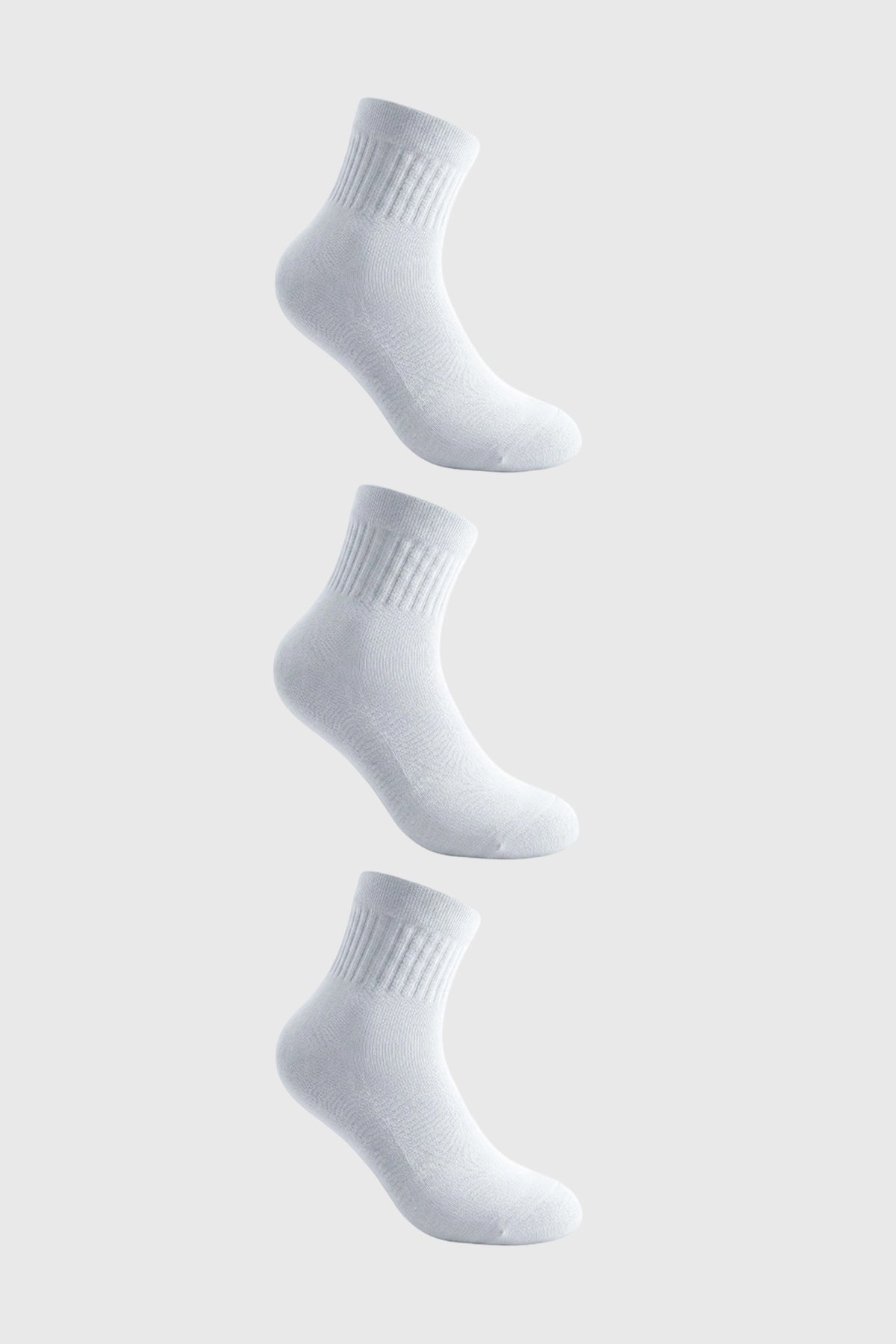 Calcetín Hombre Tripack Unisex Blanco