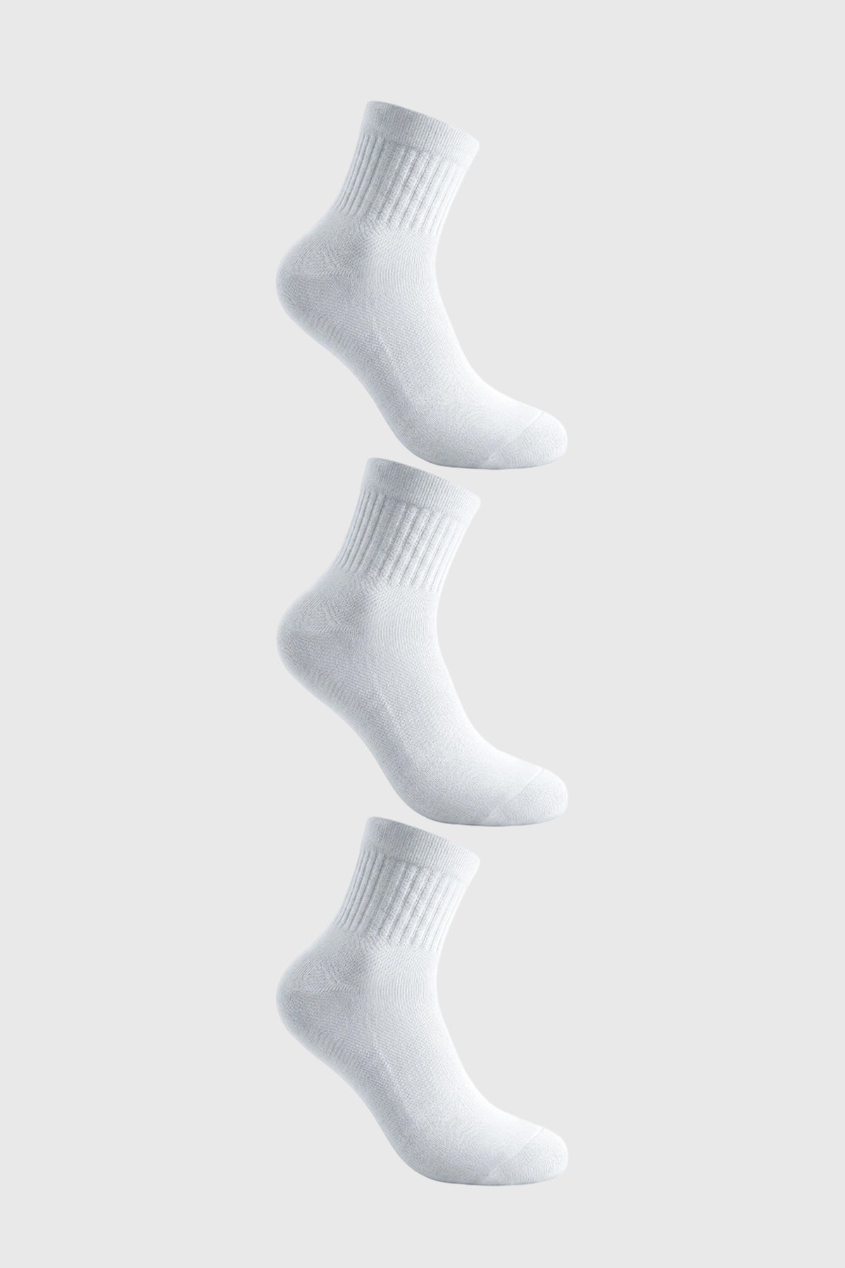 Calcetín Hombre Tripack Unisex Blanco