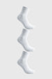 Calcetín Hombre Tripack Unisex Blanco
