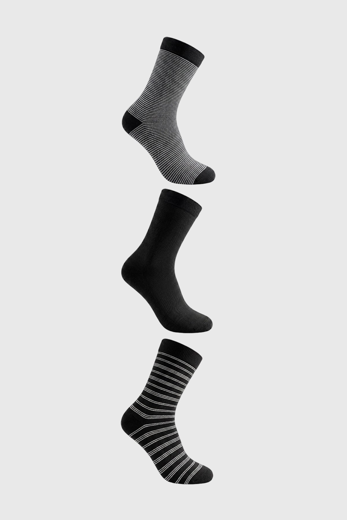Calcetín Hombre Tripack Negro