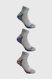 Calceta Deportiva Mujer Tripack Gris