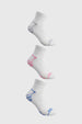Calceta Deportiva Mujer Tripack Blanco
