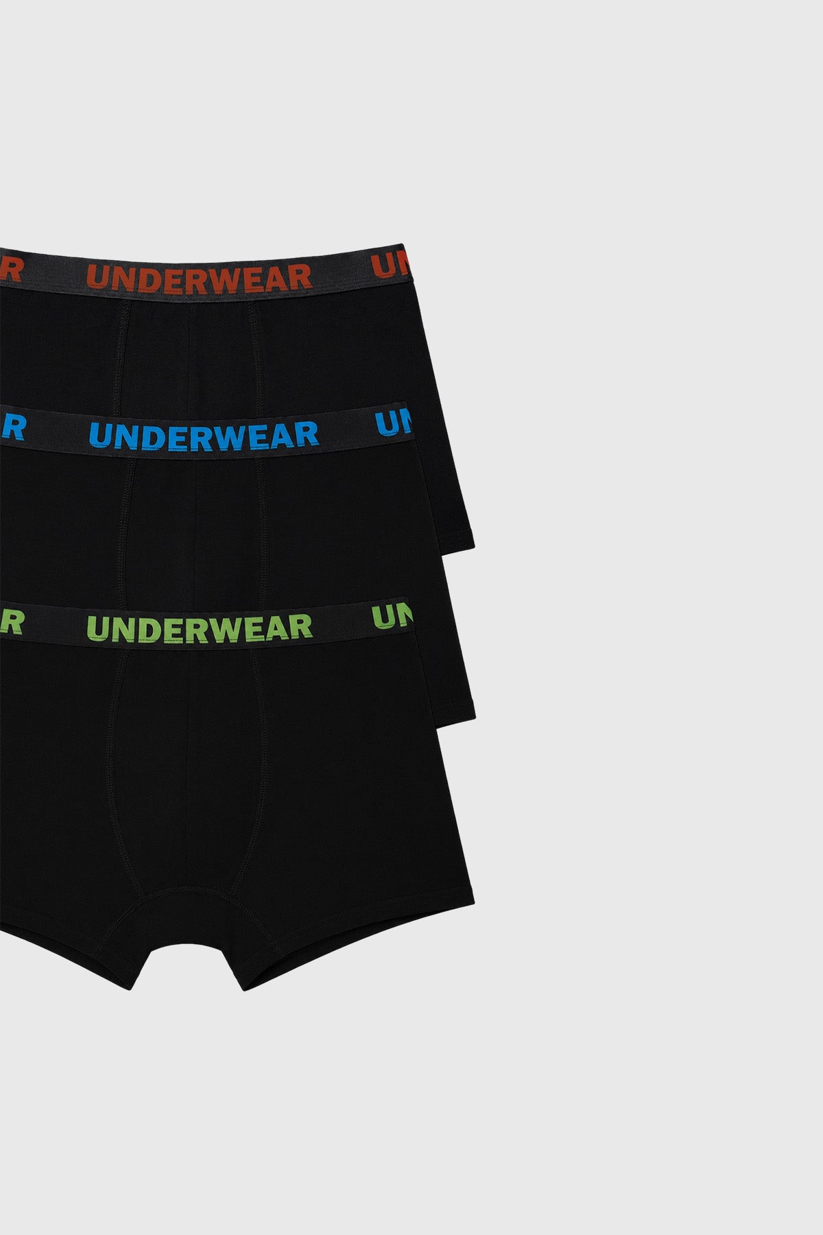 Boxer Niño Tripack Negro
